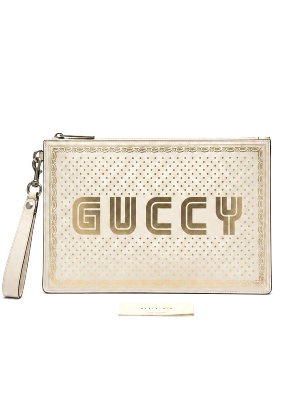 GUCCI x SEGA Limited Edition "Guccy" Leather Pouch Clutch Bag